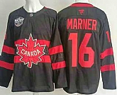 Men's Canada #16 Mitchell Marner Black 2025 4 Nations Face Off Authentic Jersey,baseball caps,new era cap wholesale,wholesale hats